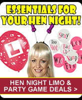 Hen night deals, party games and toys!